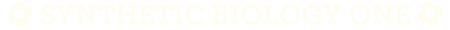 Synthetic biology 1